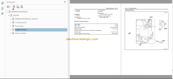 Hitachi ZX200-4H Excavator Service and Workshop Manual