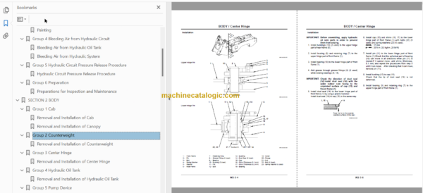 Hitachi ZW100-G ZW120-G Wheel Loader Technical and Workshop Manual