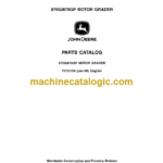 John Deere 870G 870GP MOTOR GRADER Parts Catalog