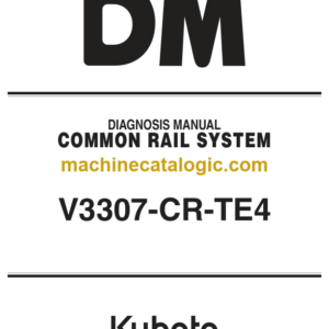 Kubota V3307-CR-TE4 Common Rail System Diagnosis Manual