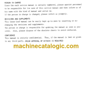 Hitachi UH143 Service Manual