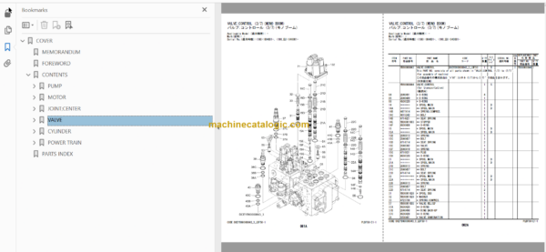 Hitachi ZX190W-6 Wheeled Excavator Parts Catalog & Equipment Components Parts Catalog