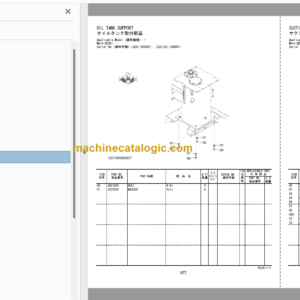 Hitachi ZX220W-5B Wheeled Excavator Parts Catalog & Equipment Components Parts Catalog