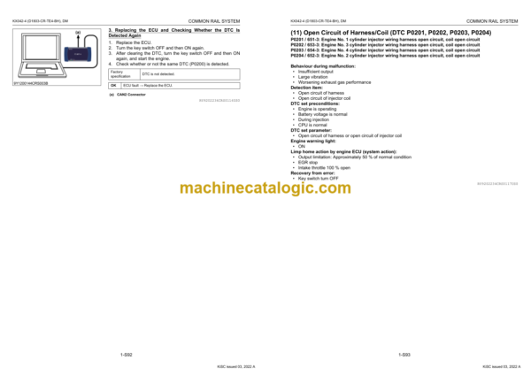 Kubota KX042-4 Excavator Diagnosis Manual (D1803-CR-TE4-BH)