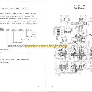 Hitachi PD90-80R-3 LEADER ROTATING TYPE PILE DRIVER Parts Catalog