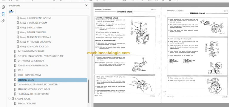 Hitachi LX70 LX80 Wheel Loader Service Manual