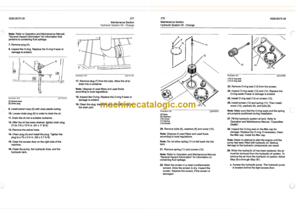 CAT 312F 313F Excavators Operation and Maintenance Manual (SEBU8070-08)