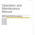 CAT 320E and 323E Excavators Operation and Maintenance Manual