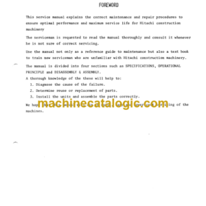 Hitachi UH801 Service Manual