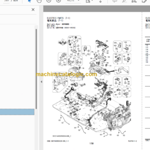 Hitachi ZX220W-7 Wheeled Excavator Parts Catalog & Equipment Components Parts Catalog