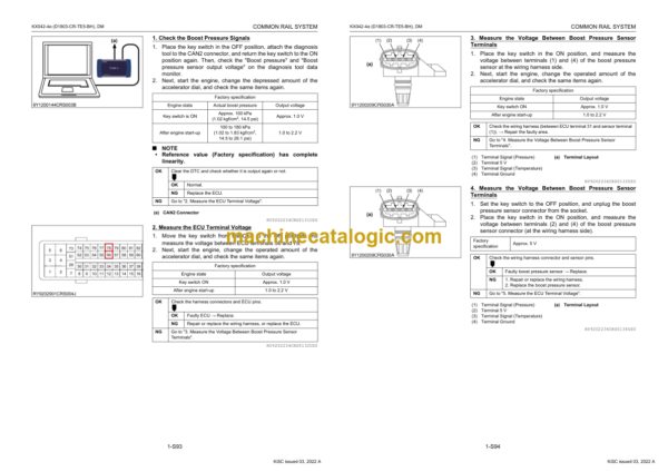 Kubota KX042-4 ALPHA Excavator Diagnosis Manual (D1803-CR-TE5-BH)