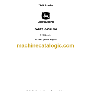 John Deere 744K Loader Parts Catalog