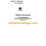 John Deere 670C 670CH 672CH SERIES II GRADERS Parts Catalog