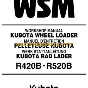 Kubota R20 R420B R520B Wheel Loader Workshop Manual