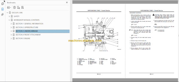 Hitachi EX55UR-3 Technical and Workshop Manual