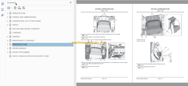 Hitachi ZX200-5G ZX200LC-5G ZX210H-5G ZX210LCH-5G ZX210K-5G ZX210LCK-5G Technical and Workshop Manual