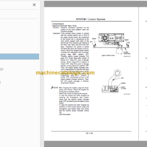 Hitachi HX64B Crawler Mounted Aerial Platform Technical and Workshop Manual