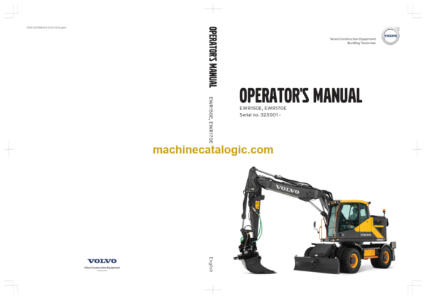 Volvo EWR150E EWR170E Operators Manual