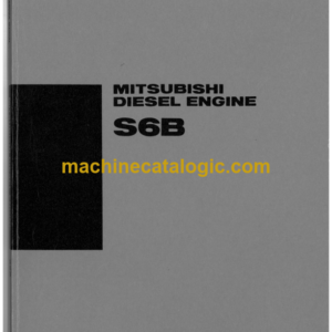 Hitachi S6B Mitsubishi Diesel Engine Service Manual