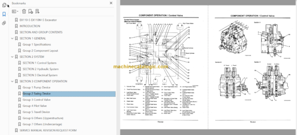 Hitachi EX110-5 EX110M-5 Excavator Technical and Workshop Manual