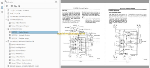 Hitachi EX110-5 EX110M-5 Excavator Technical and Workshop Manual