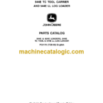 John Deere 544E AND 624E LOADERS 544E TC TOOL CARRIER AND 544E LL LOG LOADER Parts Catalog