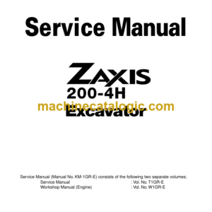 Hitachi ZX200-4H Service Manual