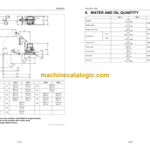 Kubota U48-4 U55-4 Excavator Workshop Manual