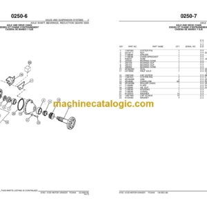 John Deere 670D 672D MOTOR GRADERS Parts Catalog