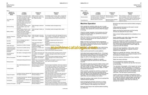 CAT 302.7D CR Mini Hydraulic Excavator Operation and Maintenance Manual