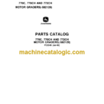 John Deere 770C 770CH AND 772CH MOTOR GRADERS Parts Catalog