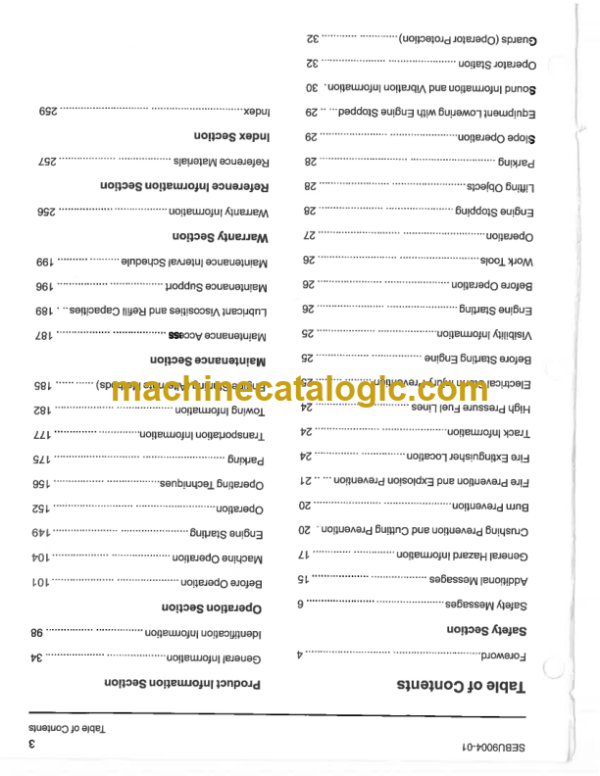 CAT 308ECR Operation and Maintenance Manual