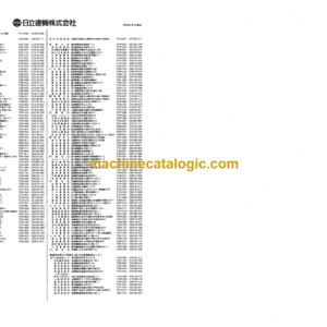 Hitachi CD3000 Parts Catalog