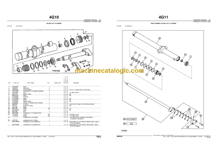 John Deere 770C 770CH AND 772CH MOTOR GRADERS Parts Catalog