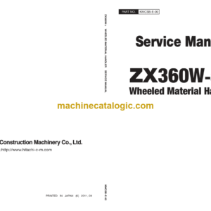 Hitachi ZX360W-3 Service Manual