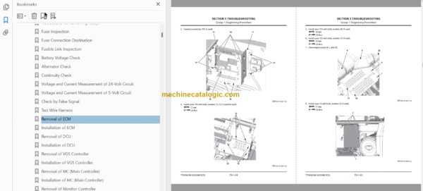 Hitachi ZX210LC-7H Hydraulic Excavator Technical and Workshop Manual