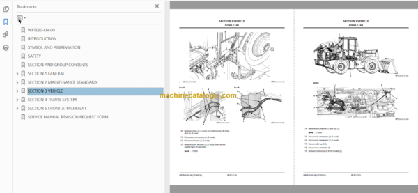 Hitachi ZW140-6 Wheel Loader Technical and Workshop Manual