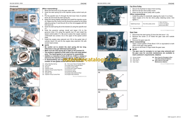 Kubota SM-E4B SERIES Diesel Engine Workshop Manual