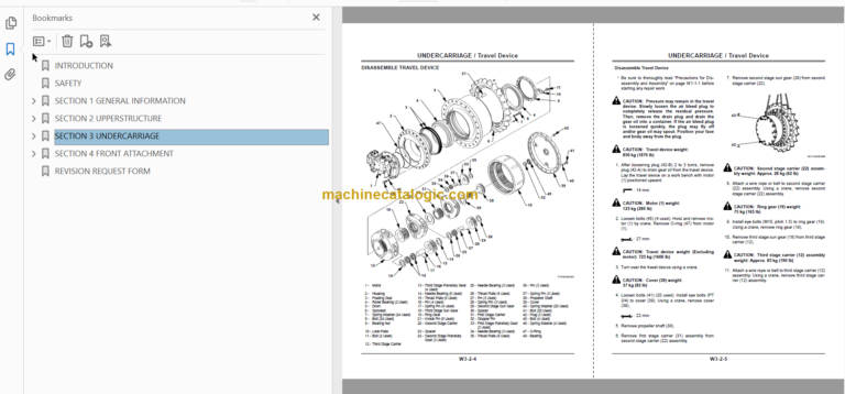 Hitachi EX550-5 EX600H-5 Technical and Workshop Manual