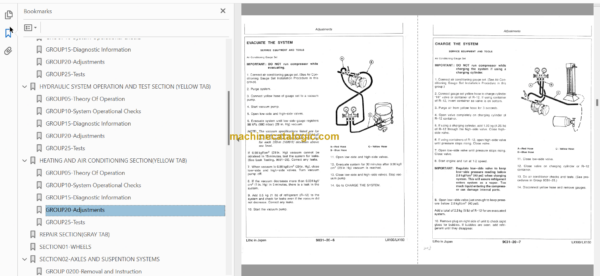 Hitachi LX100 LX150 Wheel Loader Service Manual