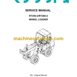 Kubota RT250-2 RT260-2 Wheel Loader Service Manual