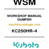 Kubota KC250HR-4 Dumper Workshop Manual