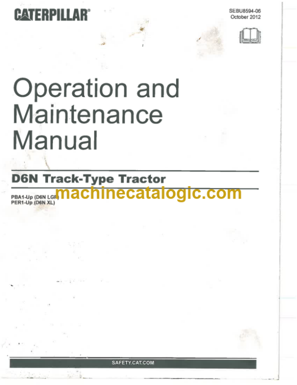 CAT D6N Track-Type Tractor Operation and Maintenance Manual