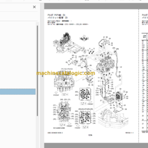 Hitachi ZX225USRLC-6 Hydraulic Excavator Parts Catalog & Equipment Components Parts Catalog