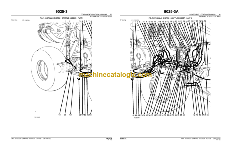John Deere 740A GRAPPLE SKIDDER Parts Catalog