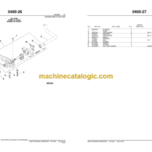 John Deere 909JH TRACKED HARVESTER Parts Catalog