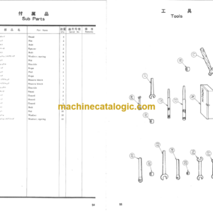 Hitachi PD9-80R Leader Rotating Type Pile Driver Parts Catalog