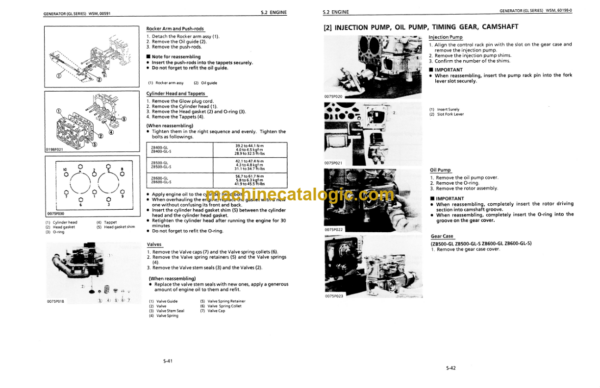 Kubota GL SERIES DIESEL GENEREATOR Workshop Manual