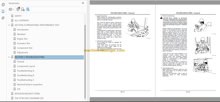 Hitachi ZX210W-3 ZX220W-3 Wheeled Excavator Technical and Workshop Manual