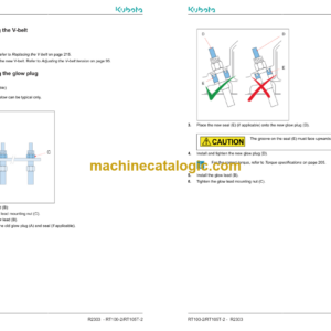 Kubota RT100-2 RT105T-2 Wheel Loader Service Manual